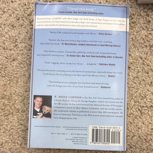 A Dog's Purpose Book by W. Bruce Cameron, paperback, good condition - Picture 4 of 6